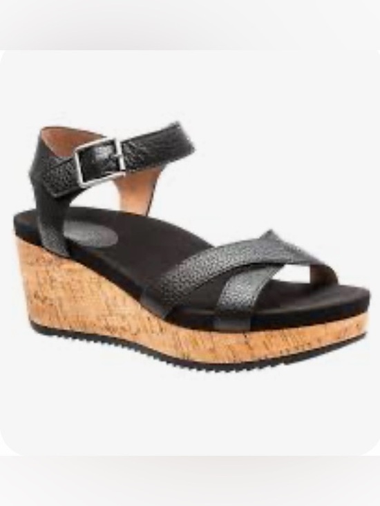 ABEO Shoes - ABEO Nylah Wedge Sandals SZ 8N Color Black
